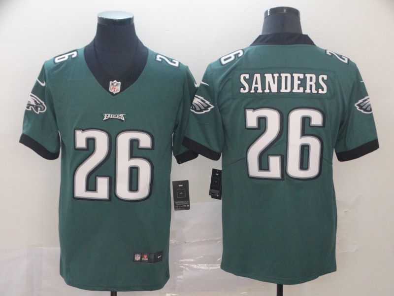 Men Philadelphia Eagles 26 Sanders Green Nike Vapor Untouchable Limited Player NFL Jerseys